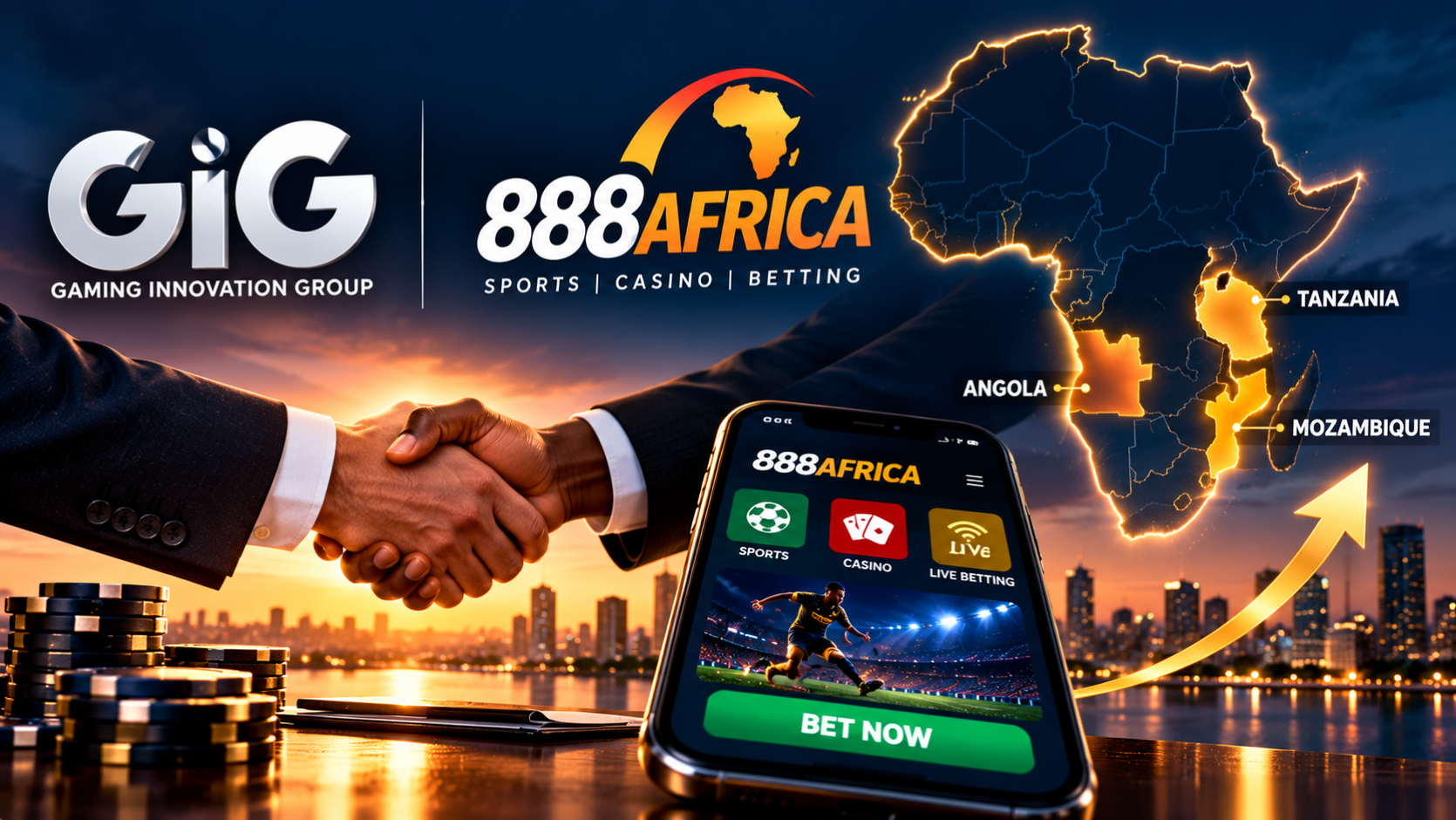 GiG and 888Africa Expand Across AfricaFi